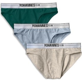 Resim Yohannes Club, Erkek Çocuk, Pamuklu Slip Külot, 3'lü Paket, Çok Renkli KARIŞIK RENK 