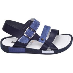 Resim Kiko Kids Kiko Şb 2517-26 Orto Pedik Erkek Çocuk Sandalet Terlik Siyah-Mavi Beyaz - Mavi - Siyah 