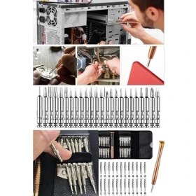 Resim Lidyahan Store Seti Tamir Kiti, Deri Cüzdan Kılıflı, Bilgisayar, Telefon ve Saat Tamir Pratik ve Basit Kit Cüzdanlı 