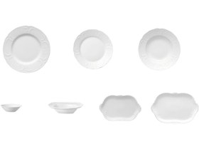 Resim Rosenthal Sanssoucı Weıss 51 Parça Yemek Takımı 