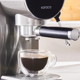 Resim Karaca Coffee Art Inox Dijital 20 Bar Öğütülmüş Espresso Cappuccino ve Kapsül Kahve Makinesi 
