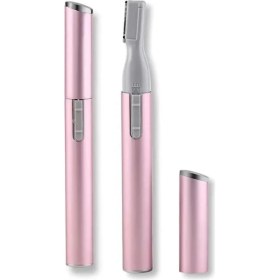 Resim Pembe Kaş ve Tüy Düzeltme Cihazı, Şık ve Pratik Kullanım Için Tasarlandı 
