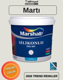 Resim Silikonlu Özel Mat Silinebilir Kokusuz İç Cephe Boyası Martı 0.55 L 