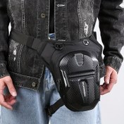 Resim Taşınabilir Çok Cepli Taktik Motosiklet Bel Çantası - Ayarlanabilir Crossbody Tasarım, Dayanıklı Nylon Sert Kabuklu Yapı ile Günlük Kullanım ve Seyahat İçin - Makinede Yıkanabilir 