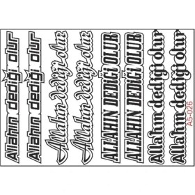 Resim SEVEN KARDEŞLER A5 Sticker 038 Tek Paket Çoklu Sticker 
