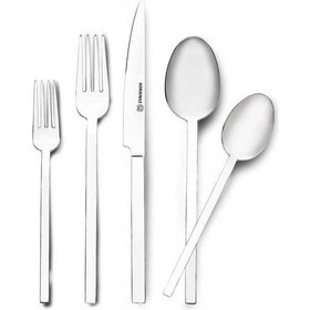 Resim Korkmaz A2434 Arya 72 Parça Kaşık Çatal Bıçak Takımı Gümüş 