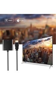 Resim MAXGO 2114 Hdmi To VGA Kablo Çevirici Dönüştürücü Receiver Uydu Ps3 Ps4 Xbox Pc Notebook 