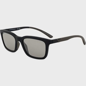Resim Emporio Armani Erkek Gözlük 0ea4249u 50016g 55 Mat Siyah-açık Gri Flash Gümüş Siyah 
