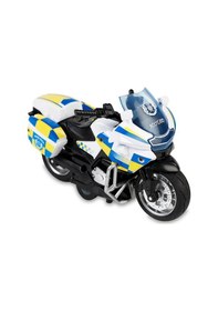 Resim 1:14 Ölçekli Die-cast Metal Çek-bırak Polis Motosikleti Çok Renkli 