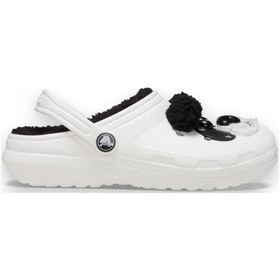 Resim Crocs 210400 Classic Lined Iam Pandabearcgk Beyaz-siyah Kız Çocuk Terlik Beyaz - Siyah 