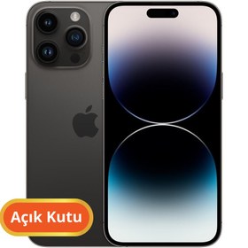 Resim Apple iPhone 14 Pro YD Sıfır Açık Kutu | 128 GB Siyah 