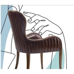 Resim Bengimobilya Sandalye Zus117 Dilimli Kapitone Sırtlık Model Avangart Kayın Isk 