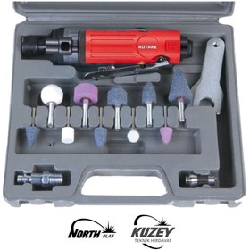 Resim ROTAKE RT-1206K Havalı 3 - 6mm Kalıpçı Taşlama Makine Seti 16 Parça 