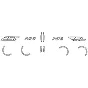 Resim Cf Moto Nk250 Beyaz Stıcker Etıket Takım Stıcker Etıket Modelı 