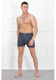 Resim Lenaca Erkek Penye Boxer Lacivert Lacivert 