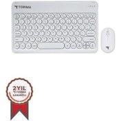 Resim Torima Tmk-08 Optik Kablosuz Bluetooth Klavye Mouse Seti 