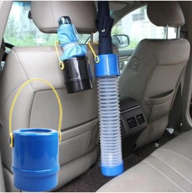 Resim Nirnisa Uzayabilen Katlanır Araba Servis Koltuk Arkası Islak Şemsiye Tutucu Kutu Koruyucu Stand 