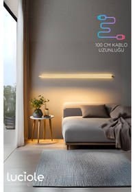 Resim Rgb Tak Çalıştır Kumandalı Led Strip Tube Lambader Elite - Bar-mor 