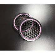Resim 20CM Pembe Neon Işıklı Hoparlör ve Midrange Kapağı 1takım (2ADET) Vidalanabilir 