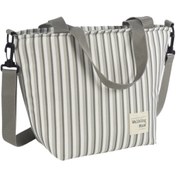 Resim Walking Mum Bolsa Comiditas Çizgi Desenli Termos Çanta 