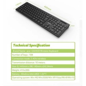 Resim Acer OAK920 Q USB Siyah 1.8mt Kablolu Klavye-Tek Tuş Hesap Makinalı (Sessiz Tuş) 