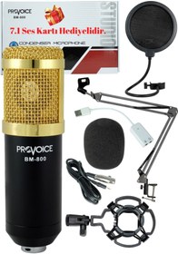 Resim Provoice Bm-800 Profesyonel Stüdyo Kayıt Mikrofonu 
