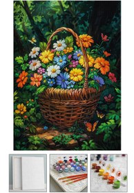 Resim Su'lepas Sayılarla Boyama Hobi Seti Çerçeveli Numaralı Tuval Fırça Boya Dahil Kasnaklı 40x50 Cm 