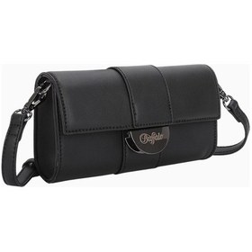 Resim Buffalo Clutch Curve Night Baguette Çanta, Siyah 