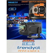 Resim Yüksek Parlaklık 4K 1080P Android 12 HDMI Bluetooth Kablosuz Projeksiyon Cihazı 