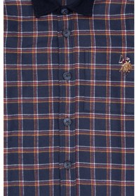 Resim U.s. Polo Assn. Erkek Çocuk Lacivert Gömlek Desenli 50316674-vr033 Lacivert 