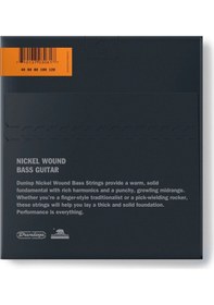 Resim Jim Dunlop Dbn40120 Nickel Wound Light Takım Tel 5 Telli Bas Gita 