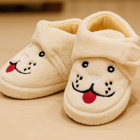 Resim Valenta Sevimli Köpek Figürü Bebek Panduf 