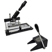 Resim Manuel Rozet Basma Ve Köşe Yuvarlama Makinesi Seti 80x53mm 