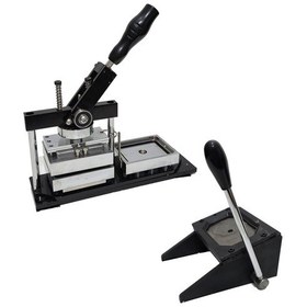 Resim Manuel Rozet Basma Ve Köşe Yuvarlama Makinesi Seti 80x53mm 