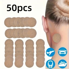 Resim 50 yama, kulak ve göbek bölgesine uygulanan basit yama - endişesiz bir yolculuk için. Seyahat öncesi 30 dakika öncesinde kullanın - uçak, gemi, otobüs, araba için uygun 