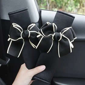 Resim Sevimli Kurdele ile 2 Paket Kenevir Araba Koltuk Askı Kılıfları, Evrensel Uygunluklu Omuz Koruyucu, Yumuşak Otomatik Koltuk Askı Pedleri 