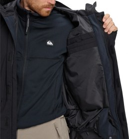 Resim Quıksılver Quiksilver Mission Solid Erkek Siyah Snowboard Ceketi 11793 Siyah 