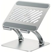 Resim Willowhaven Ayarlanabilir Sağlam Alüminyum Katlanır Tablet Dizüstü Bilgisayar Standı Gümüş 
