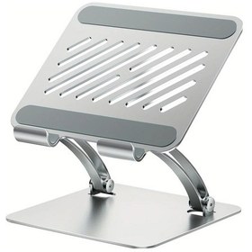 Resim Willowhaven Ayarlanabilir Sağlam Alüminyum Katlanır Tablet Dizüstü Bilgisayar Standı Gümüş 