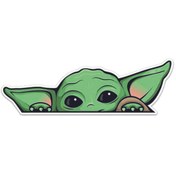 Resim Özkaş ticaret 3D Sticker Star Wars YODA Araba, Motorsiklet, Kask, Laptop,cam Sticker 16x6 Cm 