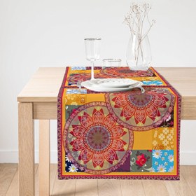 Resim Etnik Motifli Özel Tasarım Dijital Baskılı Modern Süet Runner 