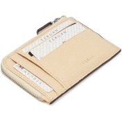 Resim Krem Deri Unisex Kredi Kartlık - S1KK00000265-N30 