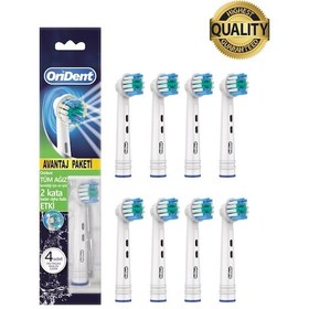 Resim Pro Cleaning Oral-b Uyumlu 8 Adet Yedek Başlık Günlük Derin Temizlik & Premium Quality 