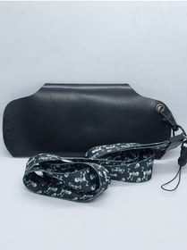 Resim sorte store Hakiki Deri El Yapımı Crazy Siyah Unisex Gözlük Kılıfı ve Askısı 