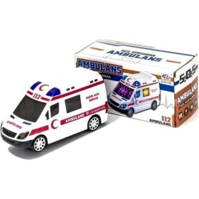 Resim Ecatoys Oyuncak Ambulans 3D Işıklı Sesli Araba 
