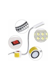 Resim Dikiş Makinesi Lambası Mıknatıslı Spiral 10 Led'li Beyaz Mekanik 