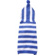 Resim Liscop Köpek Kapşonlu, Kapşonlu Çizgili Mavi Köpek Kazak, Sıcak Evcil Hayvan Kazak Kazak, Köpek Kıyafeti Ceket Giyim Beden S (Yurt Dışından) 