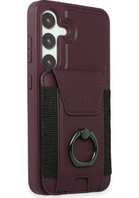 Resim Samsung Galaxy S24 Hbc-228 Havana Magnet Kartvizitli Kapak - Derin Mor 