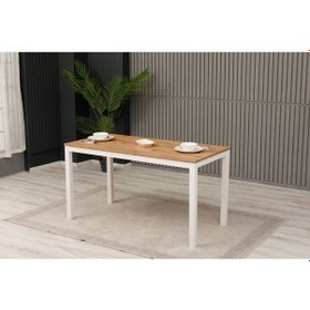 Resim Yemek Masası 140x70x75 Beyaz Richmond Beyaz 