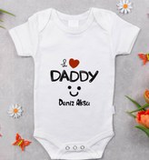 Resim BK Kids İsimli I Love Daddy Tasarımlı Bebek Body Zıbın - Model 1 